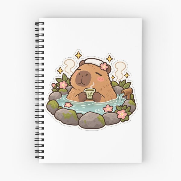 Item preview, Capybara spa day designed and sold by FancyCatShop.