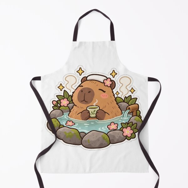 Item preview, Capybara spa day designed and sold by FancyCatShop.