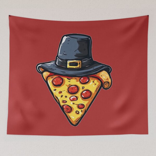 Item preview, Funny Pilgrim Pizza Slice Thanksgiving designed and sold by Digital Design Art.