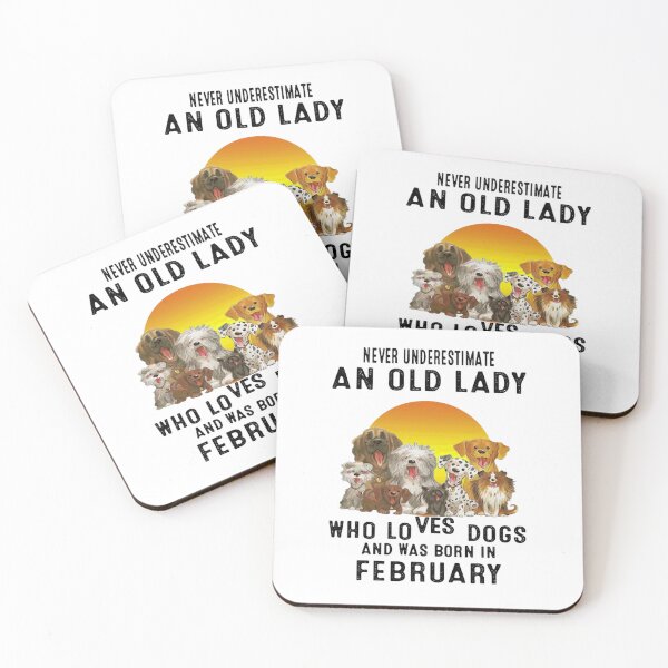 Item preview, Vintage Old Lady Love Dogs Birthday Milestone Print designed and sold by SumBedna79.