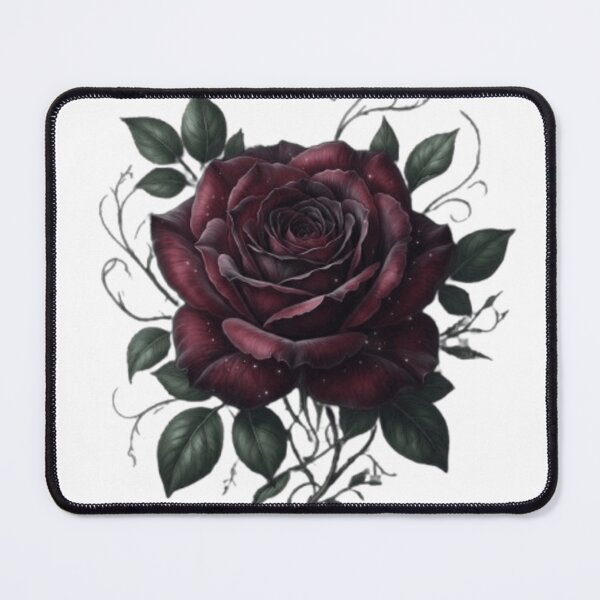 Item preview, Midnight Rose-Dark Botanical Floral Art designed and sold by Witty Moon.