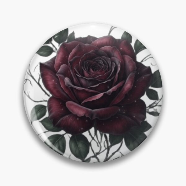 Item preview, Midnight Rose-Dark Botanical Floral Art designed and sold by Witty Moon.