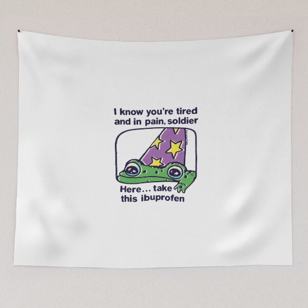 Item preview, I Know You're Tired Funny Frog  designed and sold by MiteKangerin.