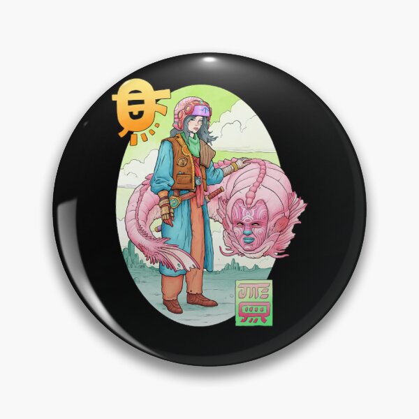 Item preview, Futuristic Cyberpunk Fantasy Warrior Pink Dragon Mascot designed and sold by SumBedna79.