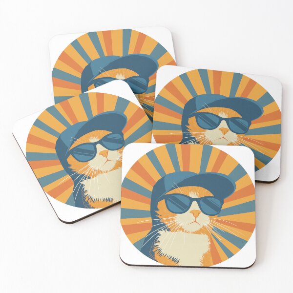 Item preview, Groovy Cat in Shades designed and sold by Free_Underwater.