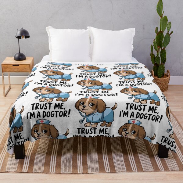 Item preview, Trust Me I'M A Dogtor Funny Nurse Dog Pun designed and sold by TennesseeHendo.
