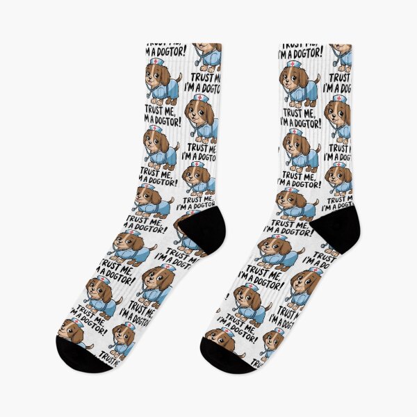 Item preview, Trust Me I'M A Dogtor Funny Nurse Dog Pun designed and sold by TennesseeHendo.
