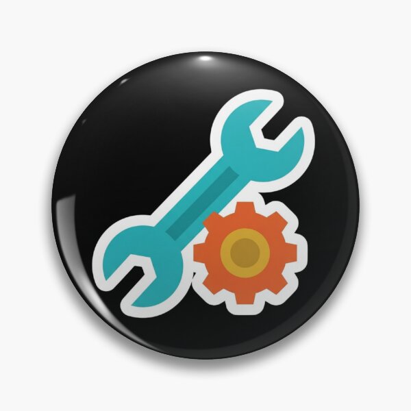 Item preview, Mechanic Wrench And Gear Tool Symbol    designed and sold by bvdesignart.