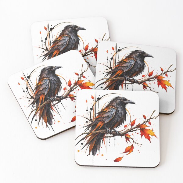 Item preview, Autumn magic with the little raven designed and sold by LosthopeCreations.