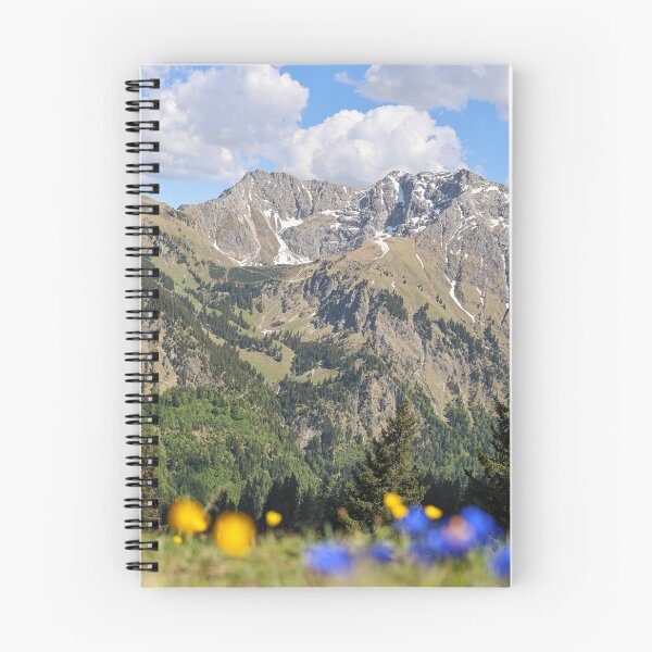 Item preview, Alpine Mountain Range Framed By Wildflowers In Summer    designed and sold by Russone.