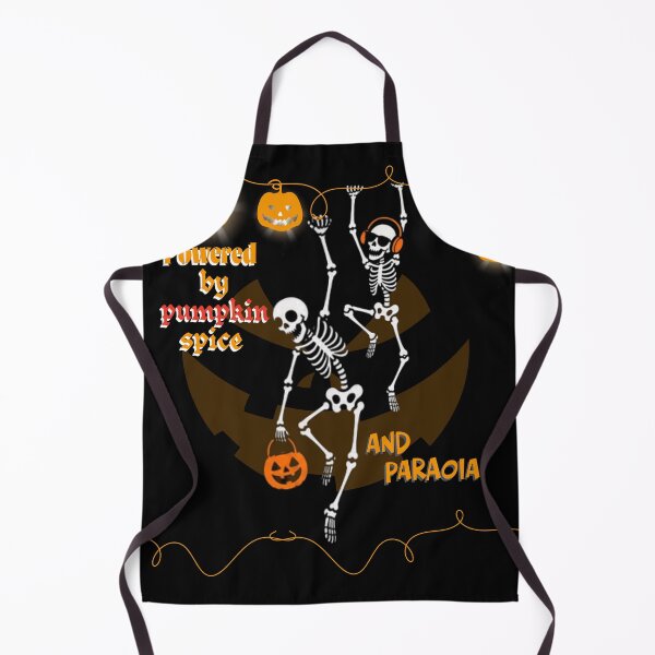 Item preview, Powered By Pumpkin Spice And Paranoia Funny Skeleton Halloween designed and sold by Af-RT10.