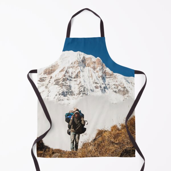 Item preview, Porter Carrying Heavy Load On Mountain Trail In Himalayas designed and sold by Russone.