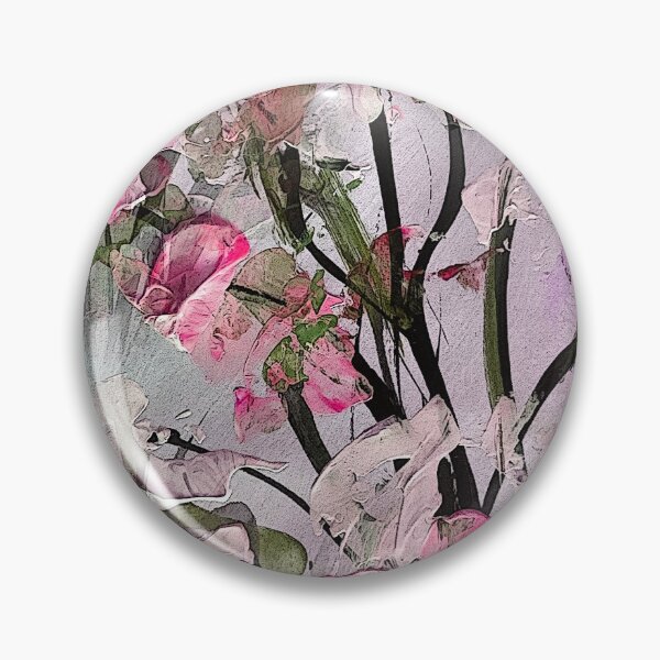 Artikelvorschau, Impressionistischer Frühlingsgarten mit rosa Blüten entworfen und verkauft von Artistestella.
