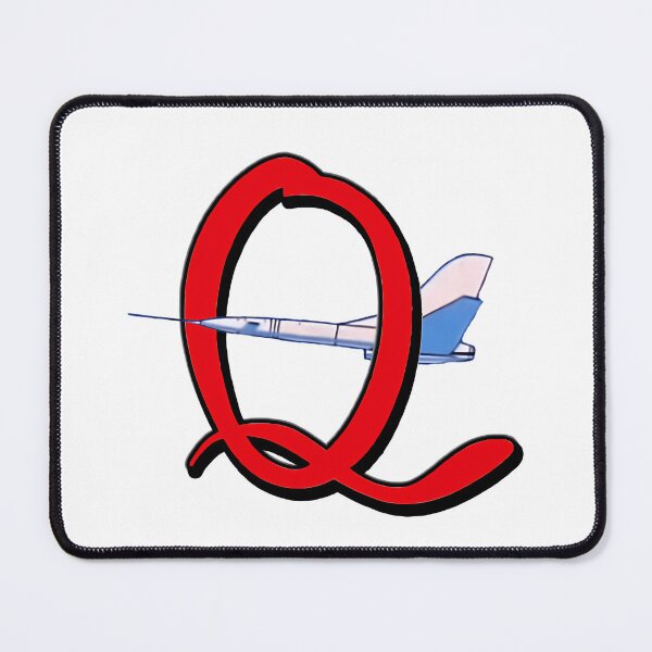 Item preview, Red Letter Q Jet Plane designed and sold by justbesmart11.