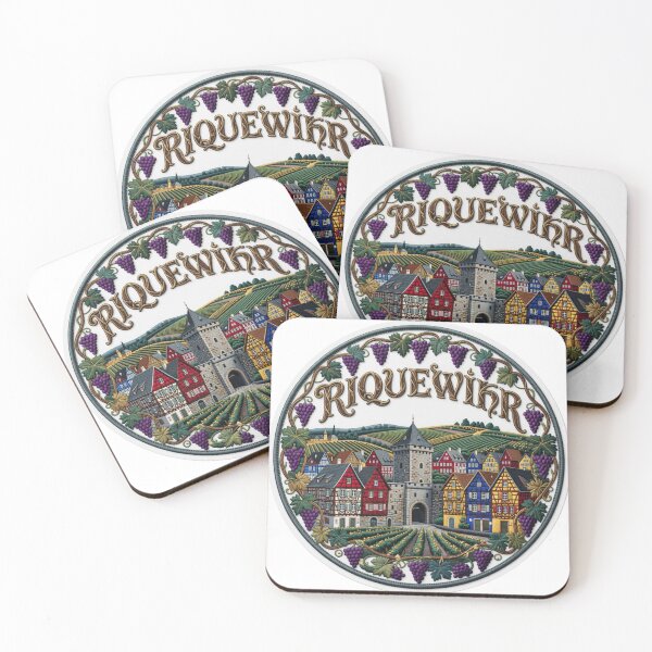 Item preview, Riquewihr France Alsace Half Timbered Wine Village Embroidered Patch Sticker designed and sold by Imaginarium of Chaos falcon88 .