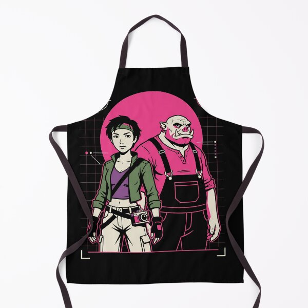 Item preview, Jade and Pey'j Beyond Good and Evil Techwear Gamer Graphic Tee designed and sold by Senpaiwaves.