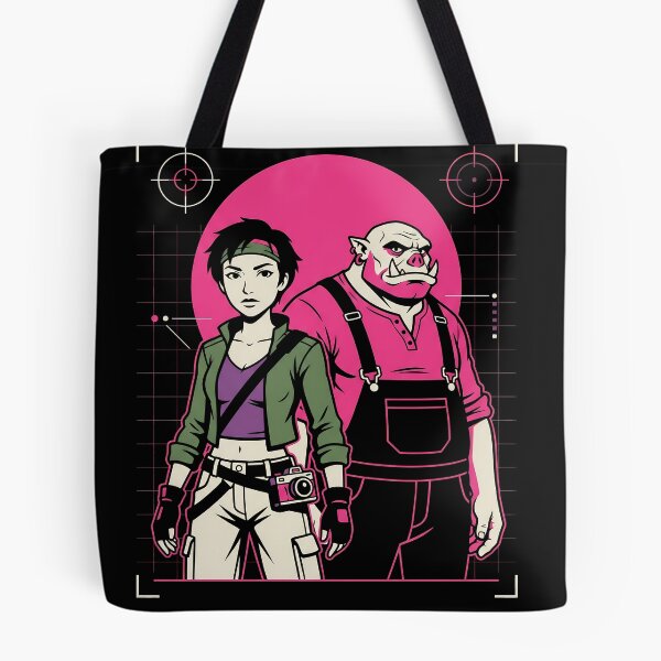 Item preview, Jade and Pey'j Beyond Good and Evil Techwear Gamer Graphic Tee designed and sold by Senpaiwaves.