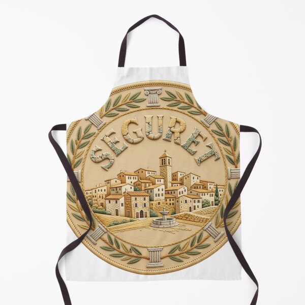 Item preview, Seguret France Provence Stone Hillside Village Olive Embroidered Patch Sticker designed and sold by Imaginarium of Chaos falcon88 .