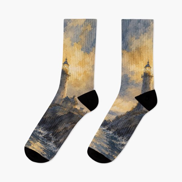 Item preview, Lighthouse at Golden Hour designed and sold by Rahma-yehia23.