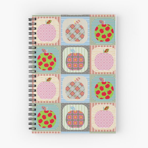 Item preview, Pom Pom Pom Pom Faux Patchwork Quilt in earthy Mid Century tones designed and sold by Anne Londez Studio.