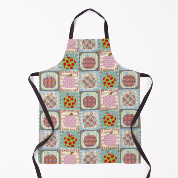 Artikelvorschau, Pompon-Pom-Pom-Pom-Steppdecke im Patchwork-Stil in erdigen Mid-Century-Tönen entworfen und verkauft von Anne Londez Studio.