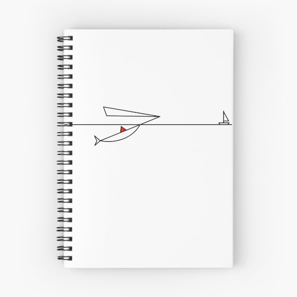Item preview, Flyer, Shark, Minimal Line Art, Sea, Maritime designed and sold by Matzi-MV.