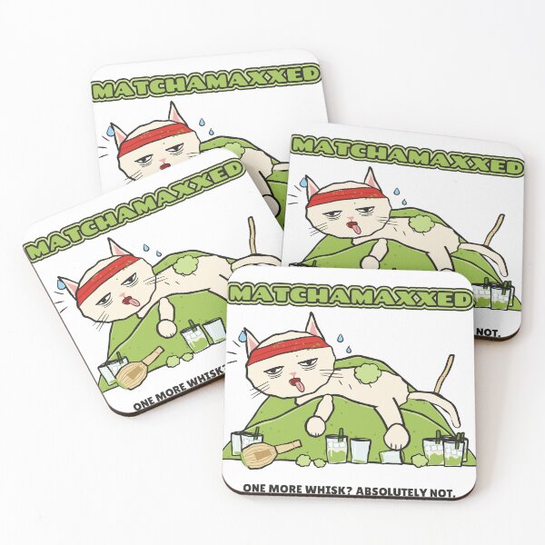 Item preview, Matchamaxxed Tired Cat Funny Matcha Lover designed and sold by somebasic.
