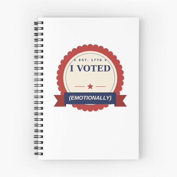 Item preview, I Voted (Emotionally) — Funny Voting Rosette Badge designed and sold by kooliros14.