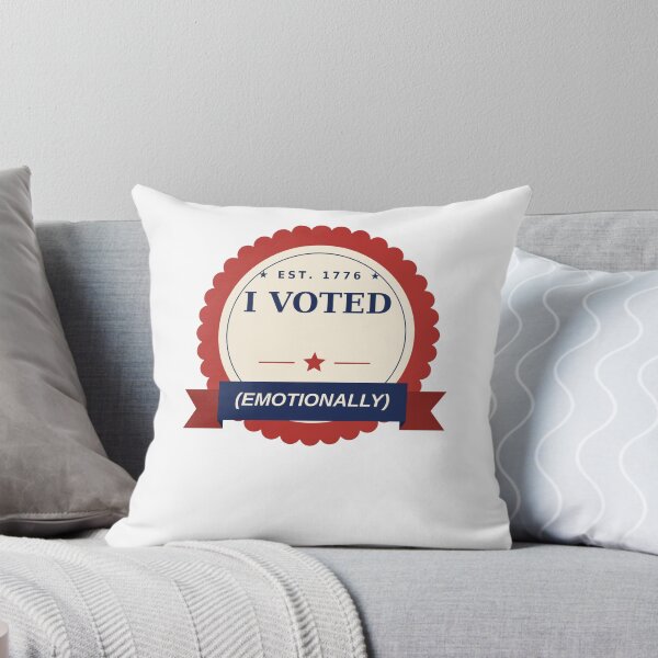 Item preview, I Voted (Emotionally) — Funny Voting Rosette Badge designed and sold by kooliros14.