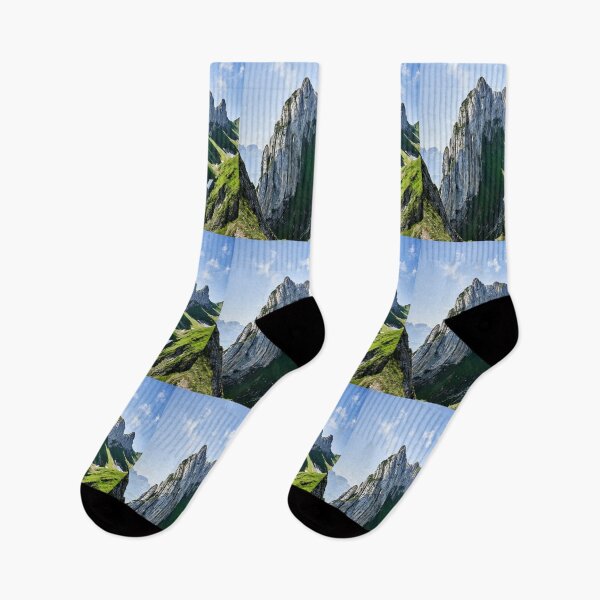 Item preview, Sharp Mountain Ridge Of Saxer Lücke Under Blue Sky    designed and sold by Christorn.