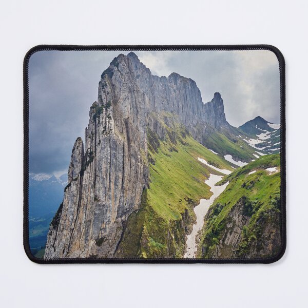 Item preview, Sharp Mountain Ridge Of Saxer Lücke Under Blue Sky    designed and sold by Christorn.