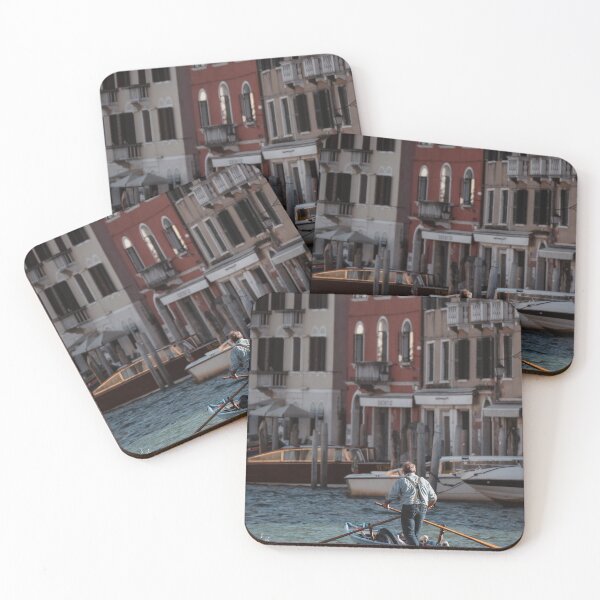 Item preview, Gondolier Rowing Boat Across Venetian Canal    designed and sold by Christorn.