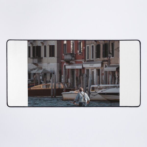 Item preview, Gondolier Rowing Boat Across Venetian Canal designed and sold by Christorn.