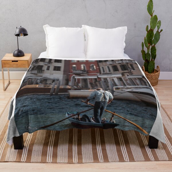 Item preview, Gondolier Rowing Boat Across Venetian Canal designed and sold by Christorn.