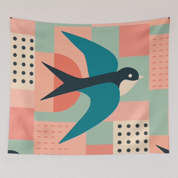 Item preview, Swallow Illustration – Elegant Flying Bird Wildlife Artwork designed and sold by GalleryKauffeld.