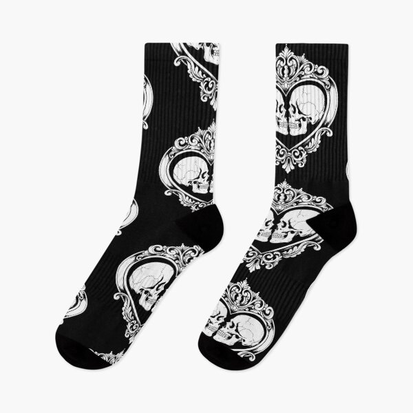 Item preview, Two Skulls Kissing In A Heart designed and sold by weirdove.