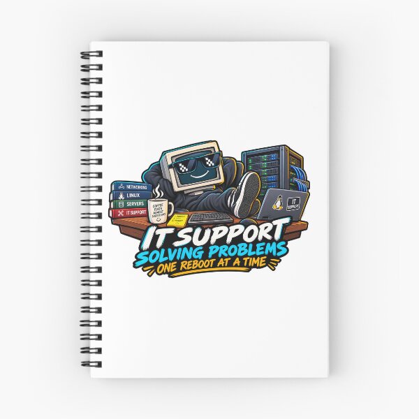 Item preview, IT Support One Reboot at a Time – Tech Humor designed and sold by TBillMAG — Retro Tech & IT Humor.