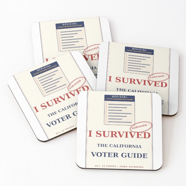 Item preview, I Survived the California Voter Guide — Funny Voter Shirt designed and sold by kooliros14.