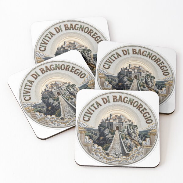 Item preview, Civita di Bagnoregio Italy Hilltop Village Bridge Embroidered Patch Sticker designed and sold by Imaginarium of Chaos falcon88 .
