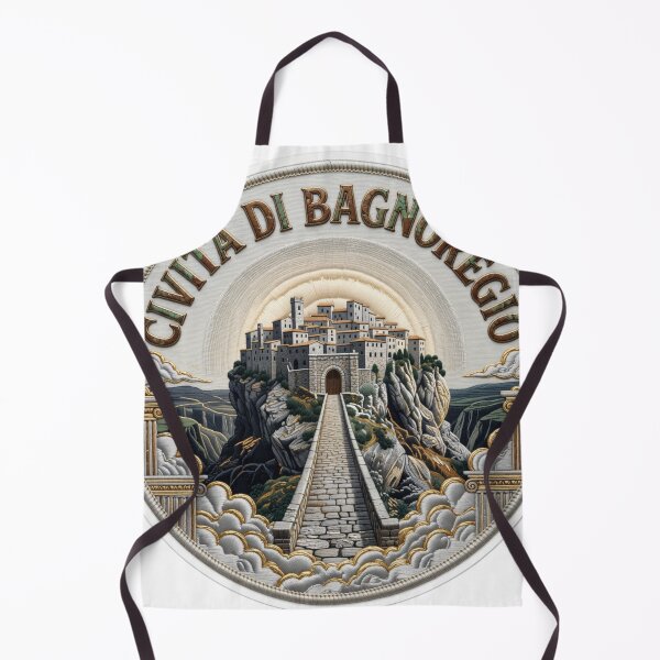 Item preview, Parche bordado Civita di Bagnoregio Italia Hilltop Village Bridge Pegatina designed and sold by Imaginarium of Chaos falcon88 .