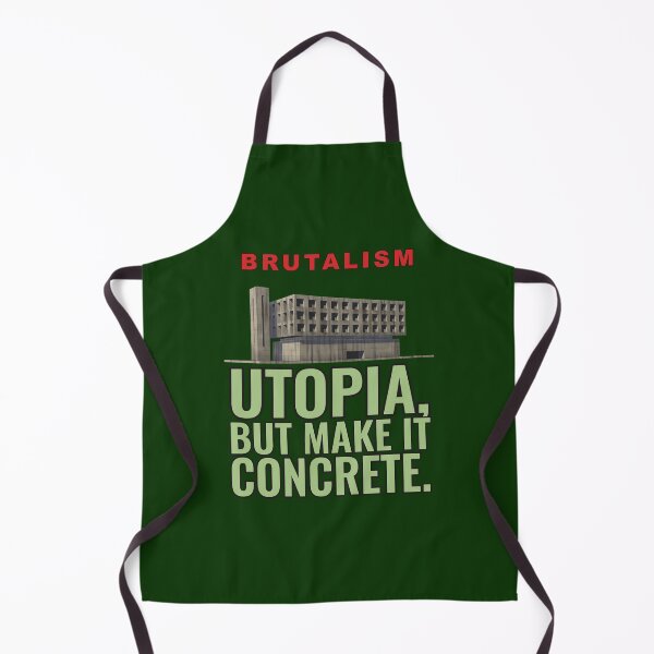 Item preview, Utopia, But Make It Concrete – Funny Brutalism Design designed and sold by TribeGlyph.