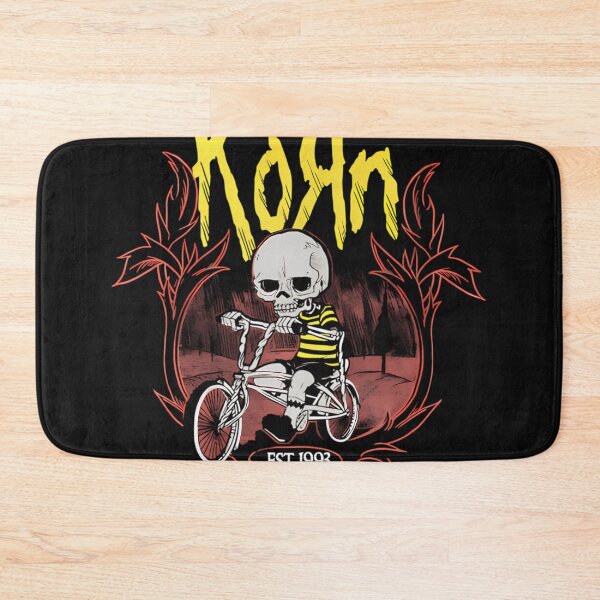 Item preview, Korn Nu Metal Band Skeleton Bike Ride Rock designed and sold by TabithaMon.