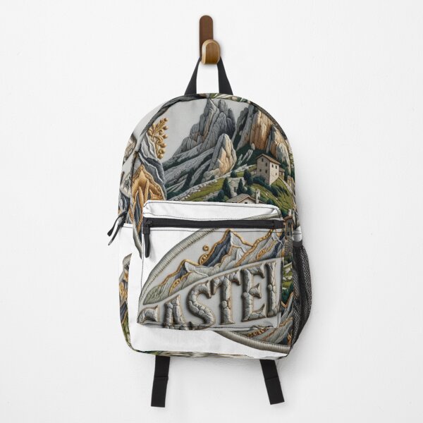 Item preview, Castelmezzano Italy Basilicata Mountain Rock Village Embroidered Patch Sticker designed and sold by Imaginarium of Chaos falcon88 .