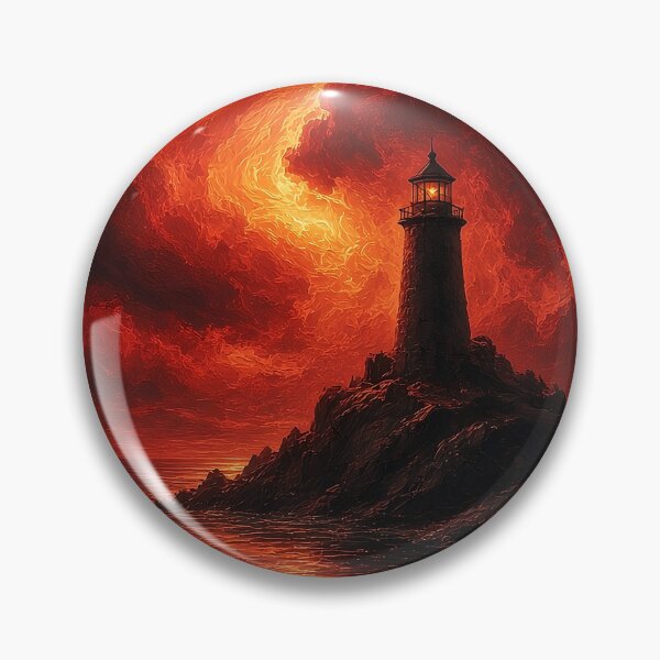 Item preview, Lighthouse Beneath a Crimson Sky designed and sold by Rahma-yehia23.