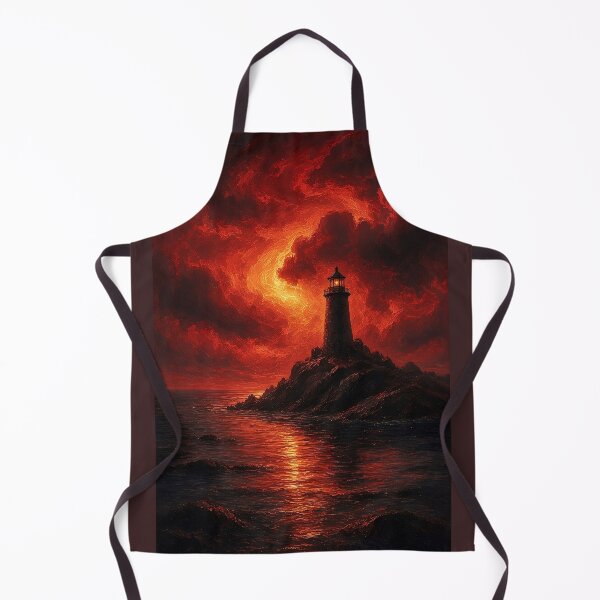 Item preview, Lighthouse Beneath a Crimson Sky designed and sold by Rahma-yehia23.