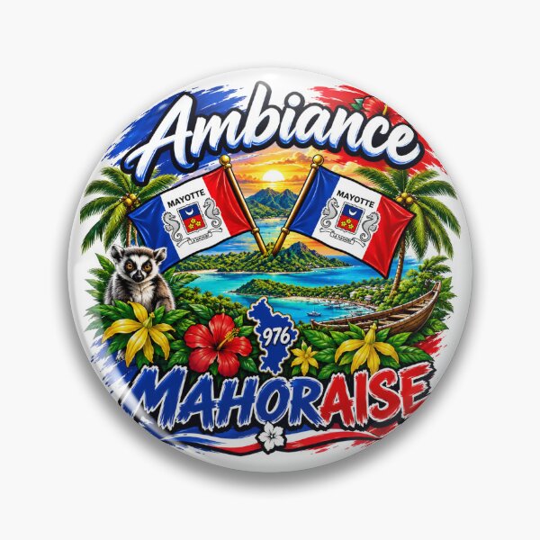 Item preview, Tropical emblem of Mayotte, Ambiance and 976 designed and sold by FoxinhoSoumaila.