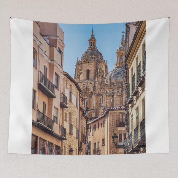 Item preview, Catedral de Segovia Seen From Historic Street Alleyway designed and sold by Laughline.