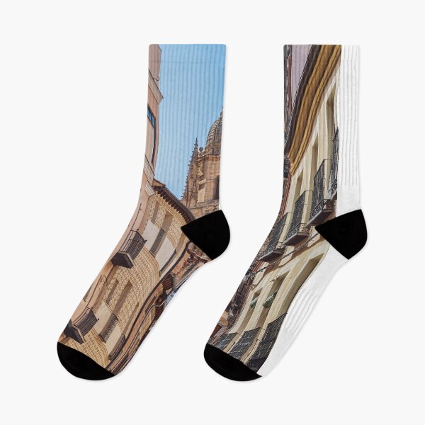 Item preview, Catedral de Segovia Seen From Historic Street Alleyway designed and sold by Laughline.