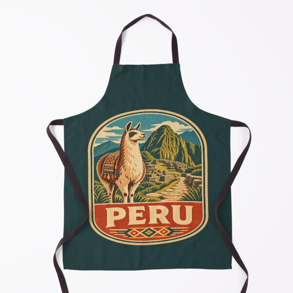 Artikelvorschau, Peru Lama Abenteuer Vintage Reiseposter – Anden-Souvenirdesign entworfen und verkauft von Globalcitytees.