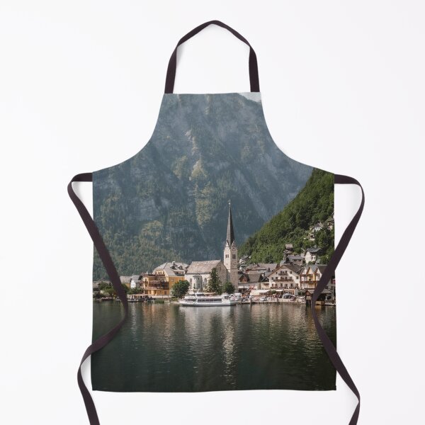 Item preview, Scenic Hallstatt Village Waterfront Reflection On Lake designed and sold by Laughline.